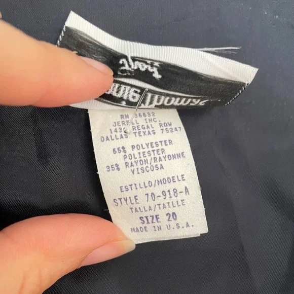 Vintage Plus Size Stephanie Thomas Sport Size 20 Nautical Vest Sailor Rope Charm - Picture 5 of 7